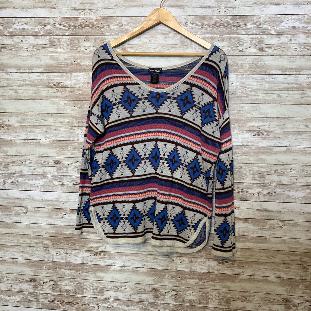 Wet Seal Aztec Inspired Light Sweater